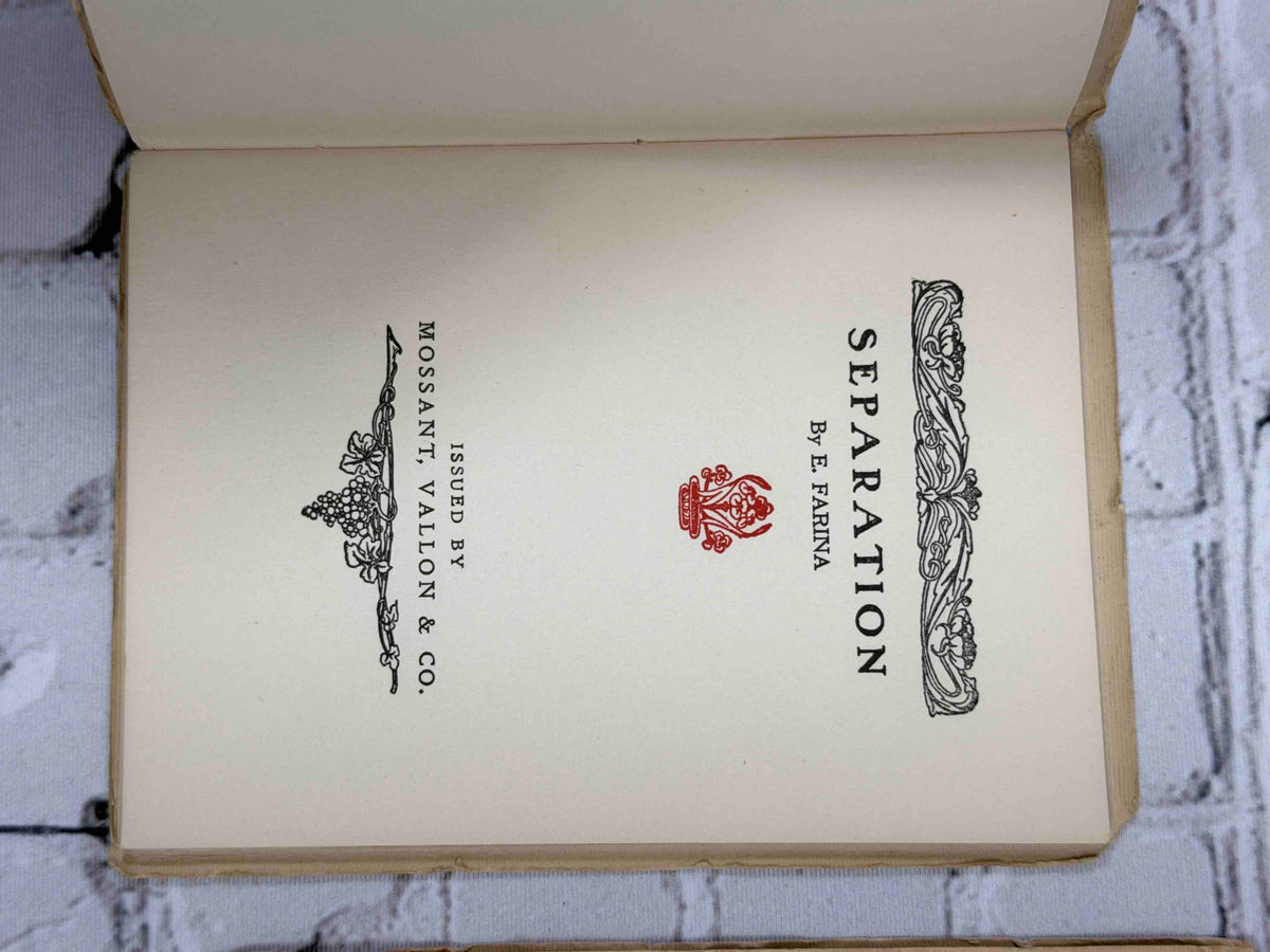 Mossant, Vallon & Co. story booklets lot of 8 - Separation title page