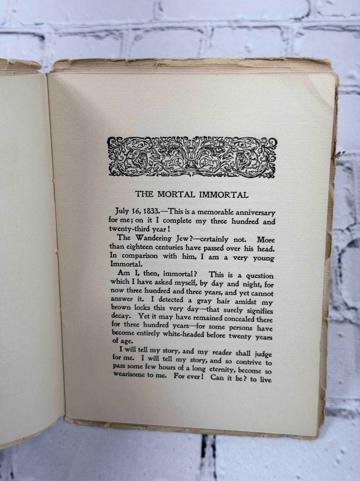 Mossant, Vallon & Co. story booklets lot of 8 - The Mortal Immortal first page