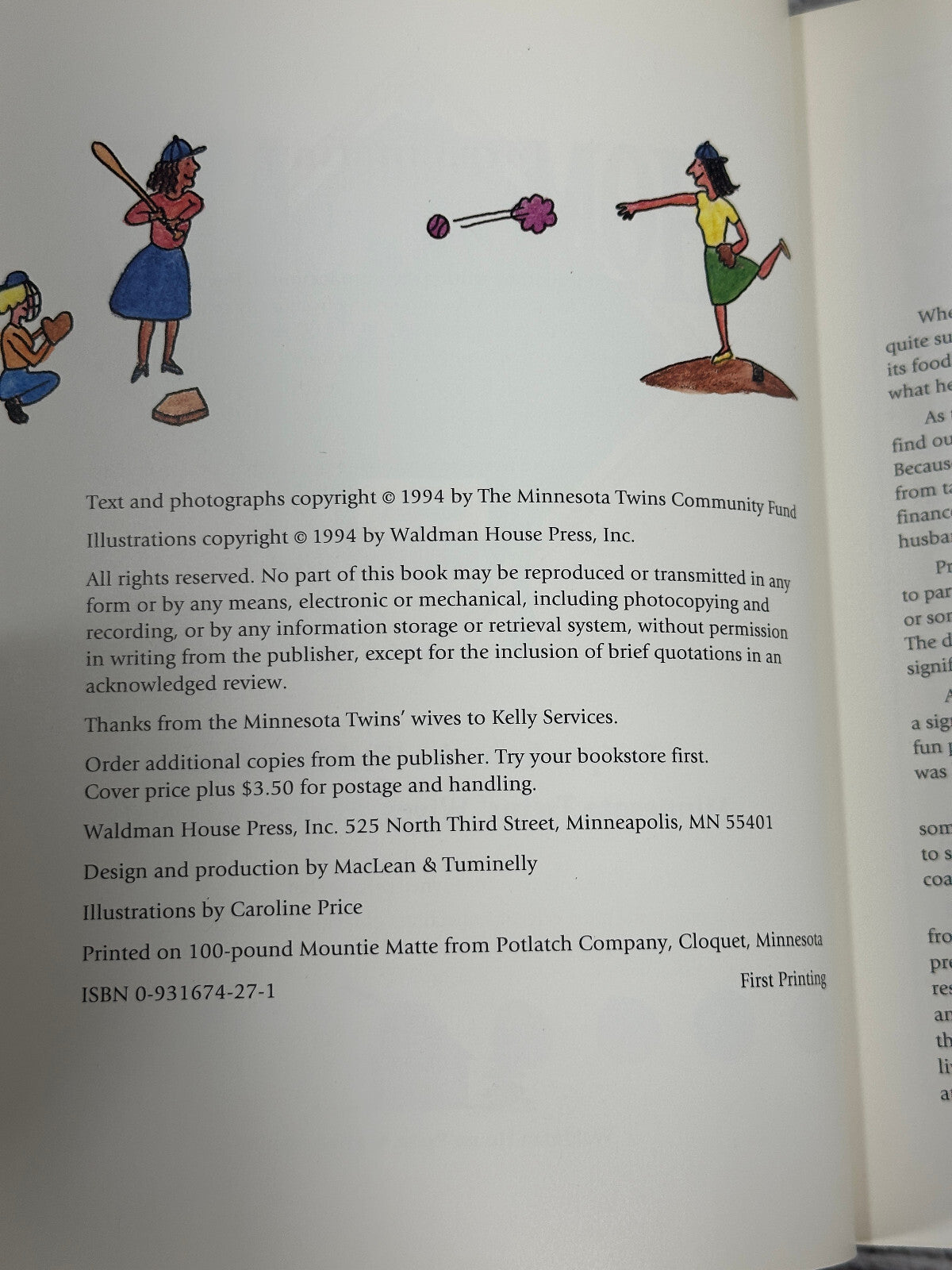 Home Plate Hits copyright page