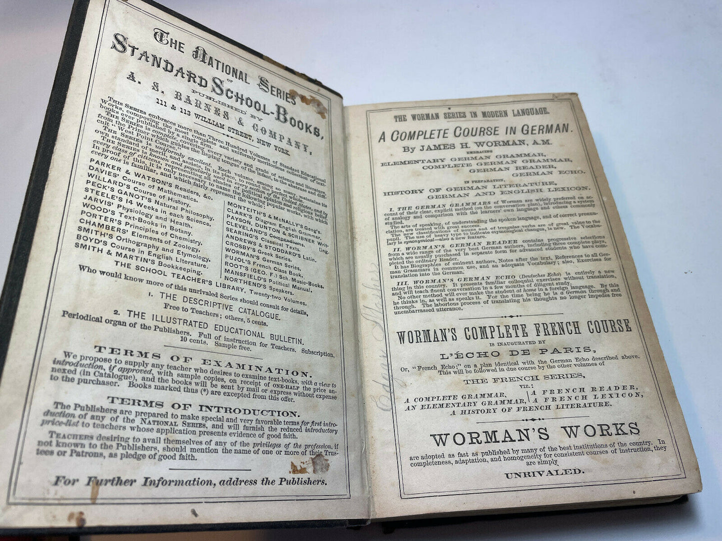 University Arithmetic, Science of Numbers by Charles Davies 1871 (A2)