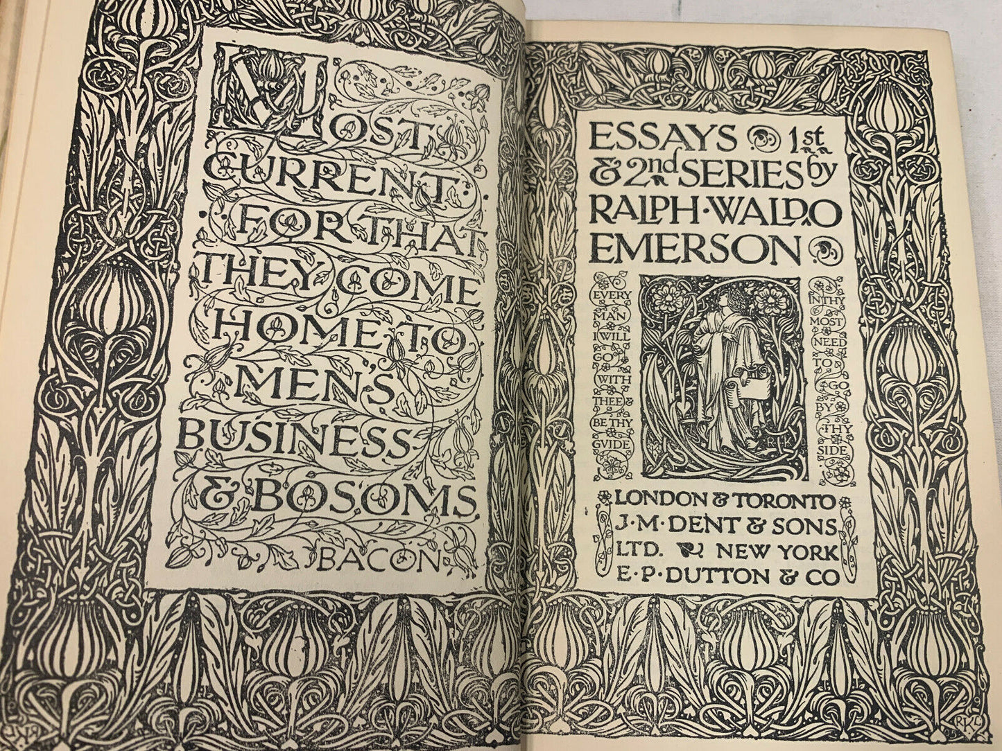 Essays 1st & 2nd Series by Ralph Waldo Emerson Everyman's Library 1930