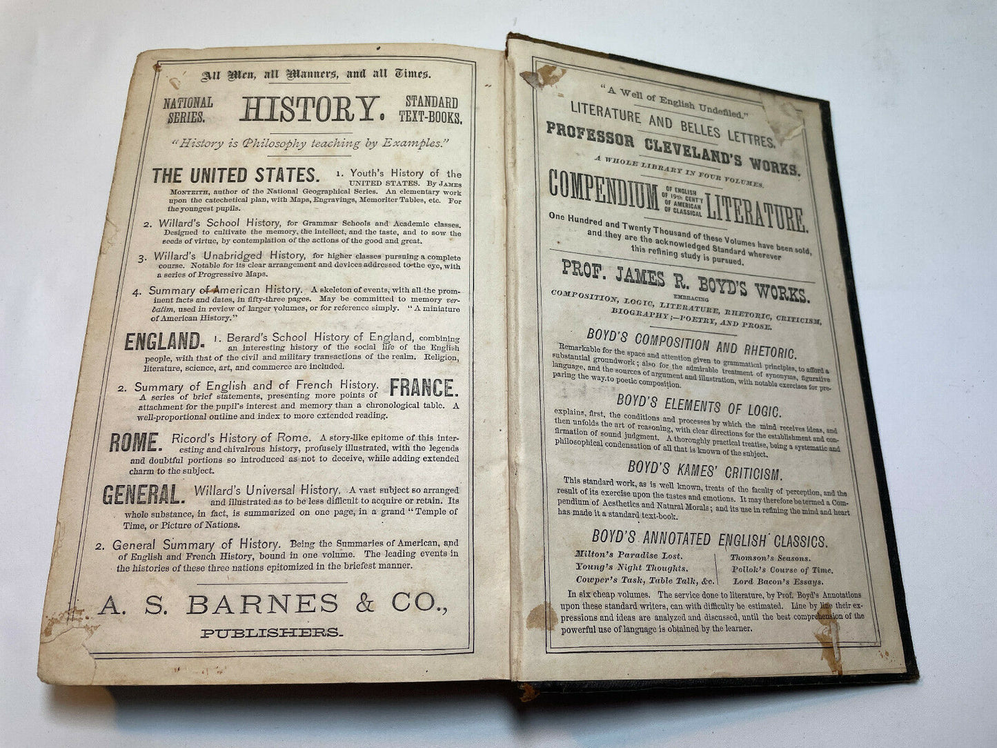 University Arithmetic, Science of Numbers by Charles Davies 1871 (A2)