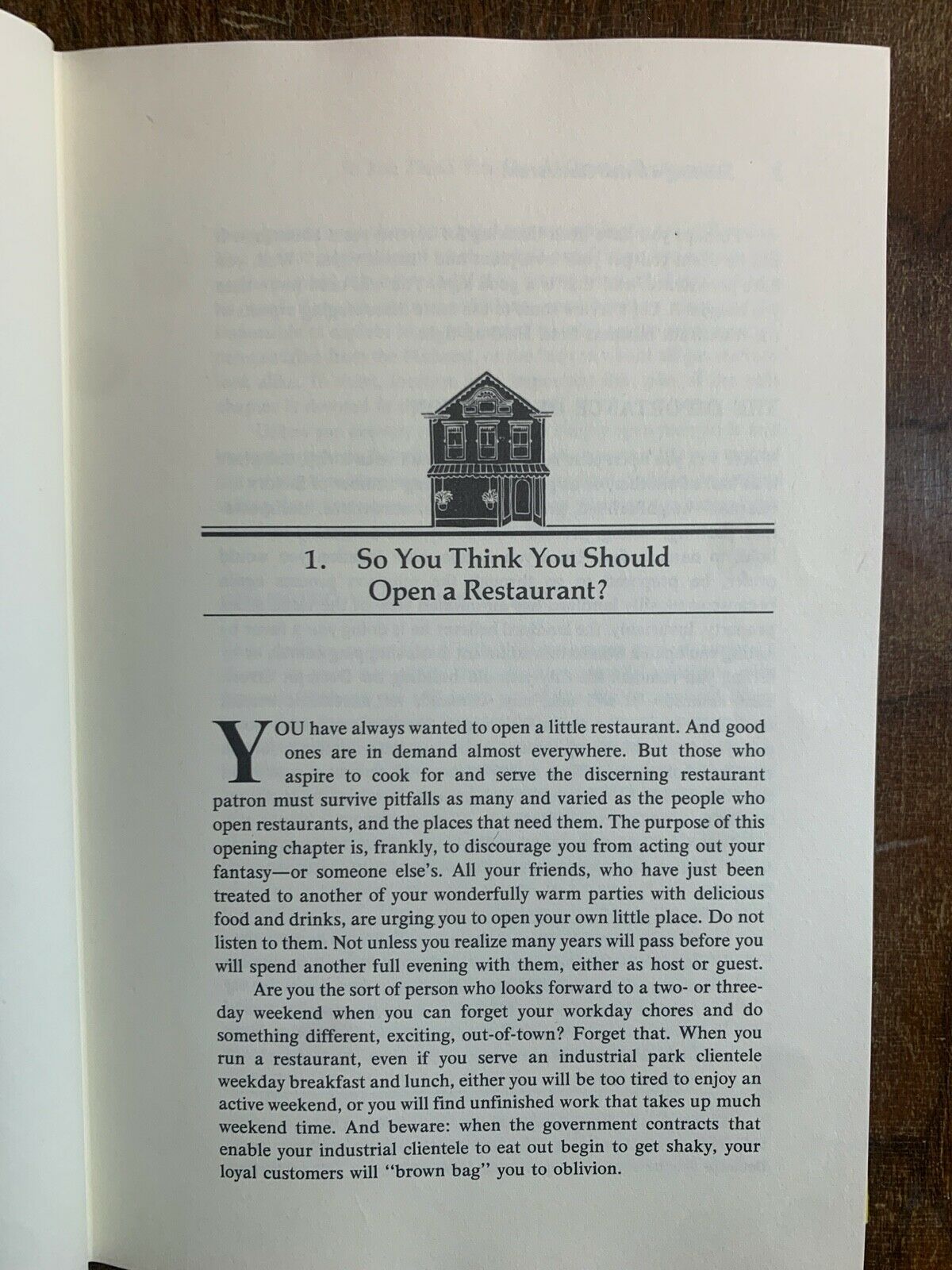 Starting A Small Restaurant, Daniel Miller, (1983) Revised Edition, 3B