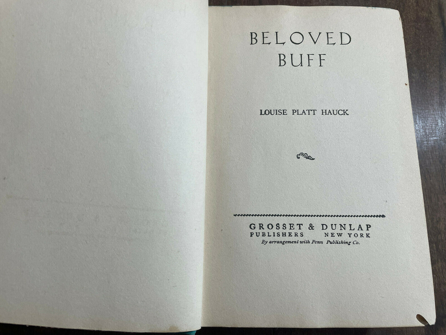 Beloved Buff by louise platt hauck 1940 (J6)