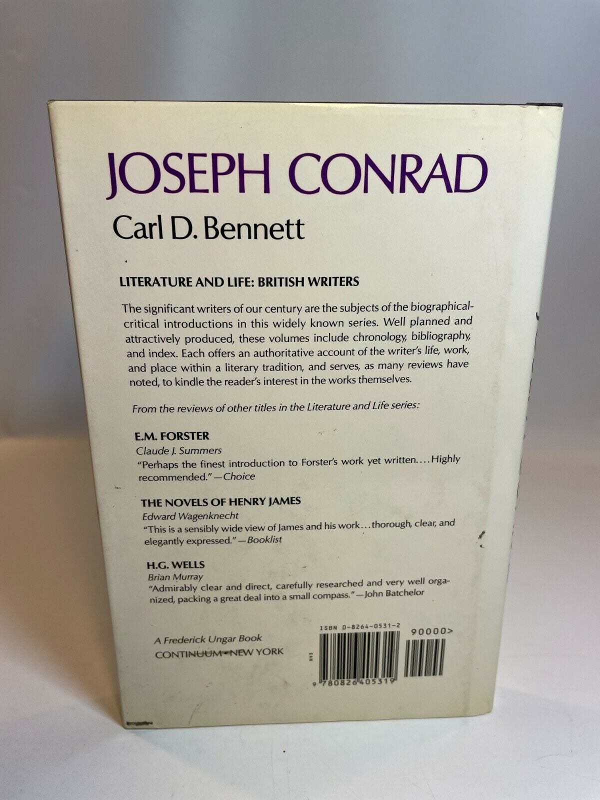 Joseph Conrad, Carl D. Bennett (1991) A2