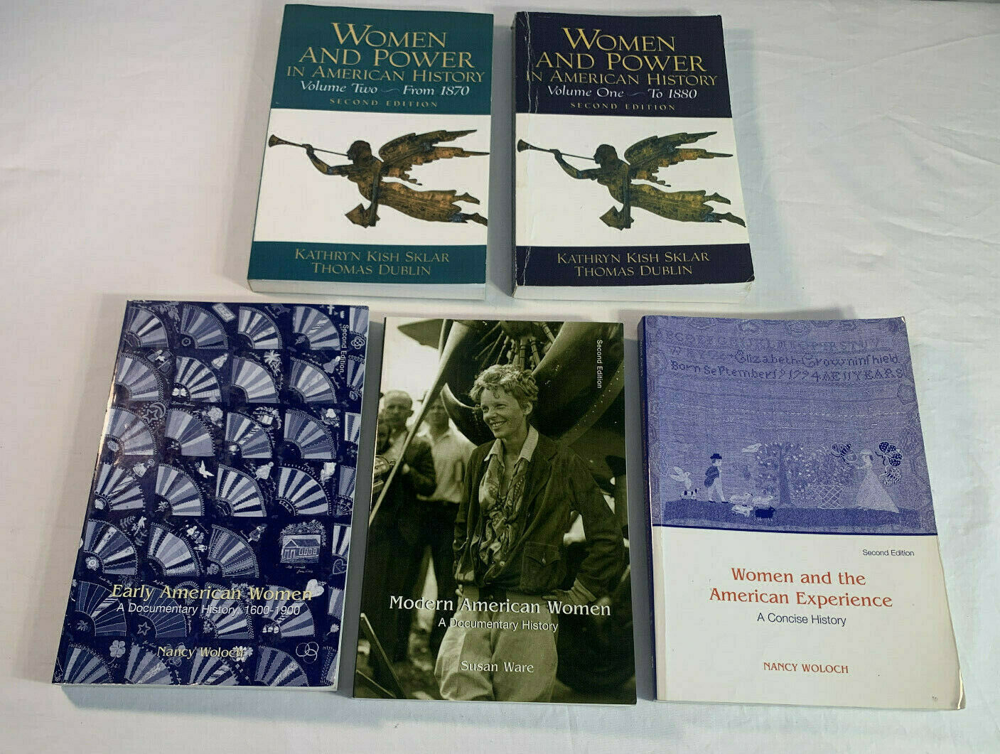 Lot of 5 Early/Modern American Women, Women and Power, Ware/Woloch/Dublin Q2