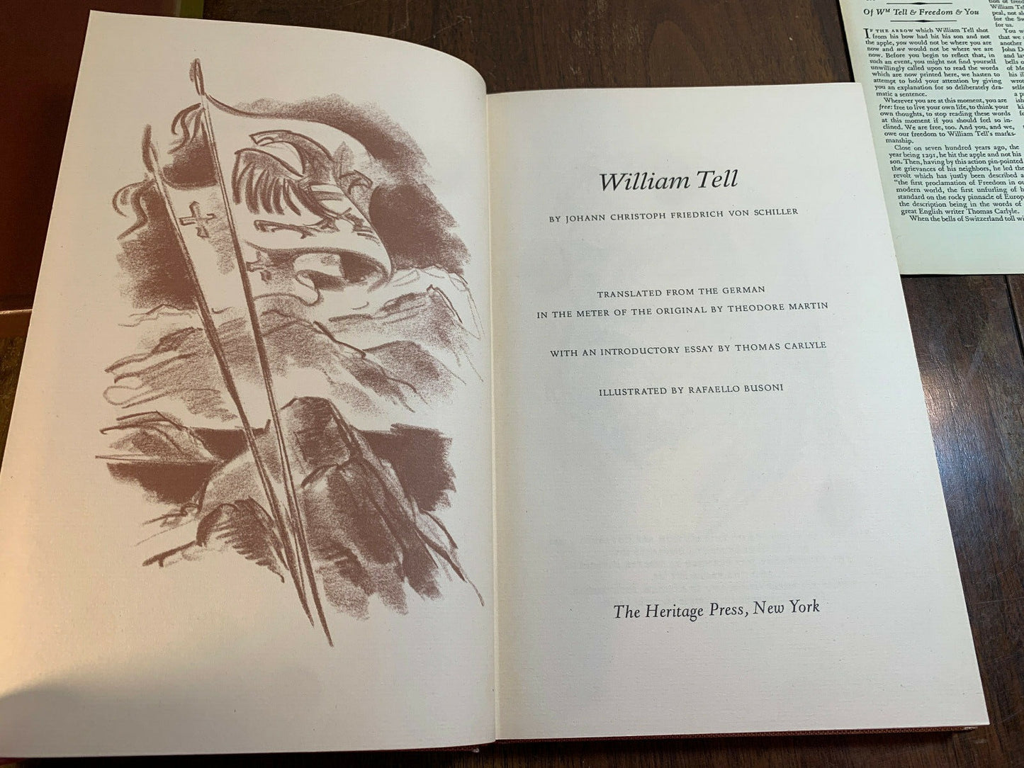 William Tell by Friedrich Schiller, w/ Sandglass