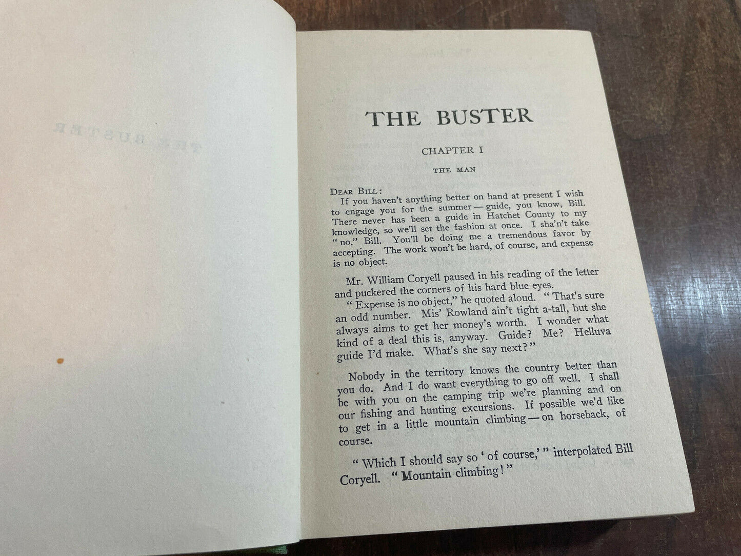 William Patterson WHITE / The Buster First Edition 1926 (J7)