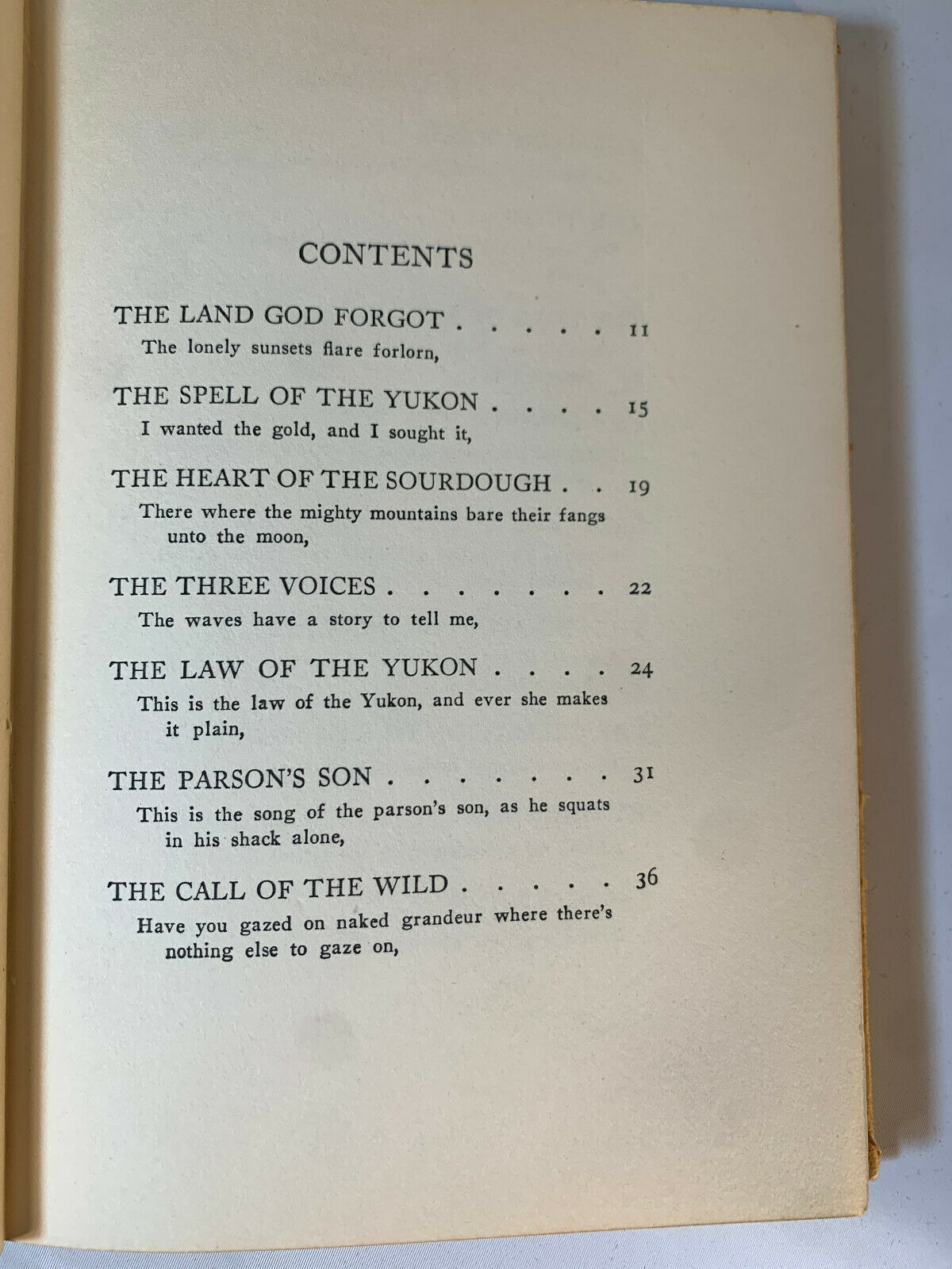 The Spell of the Yukon And Other Verses, Robert Service (1916) K2