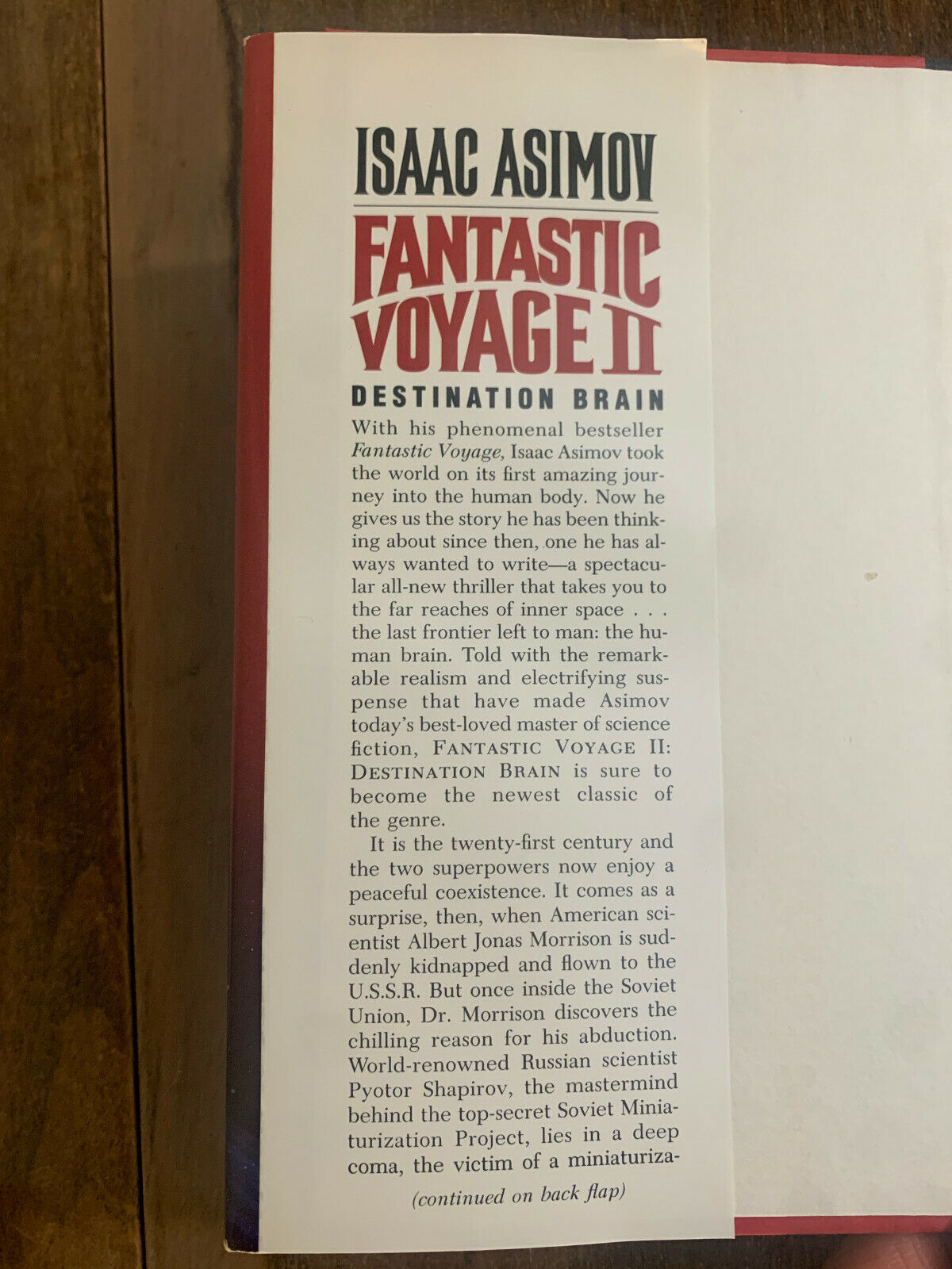 Fantastic Voyage II: Destination Brain - Hardcover By Isaac Asimov (A4)