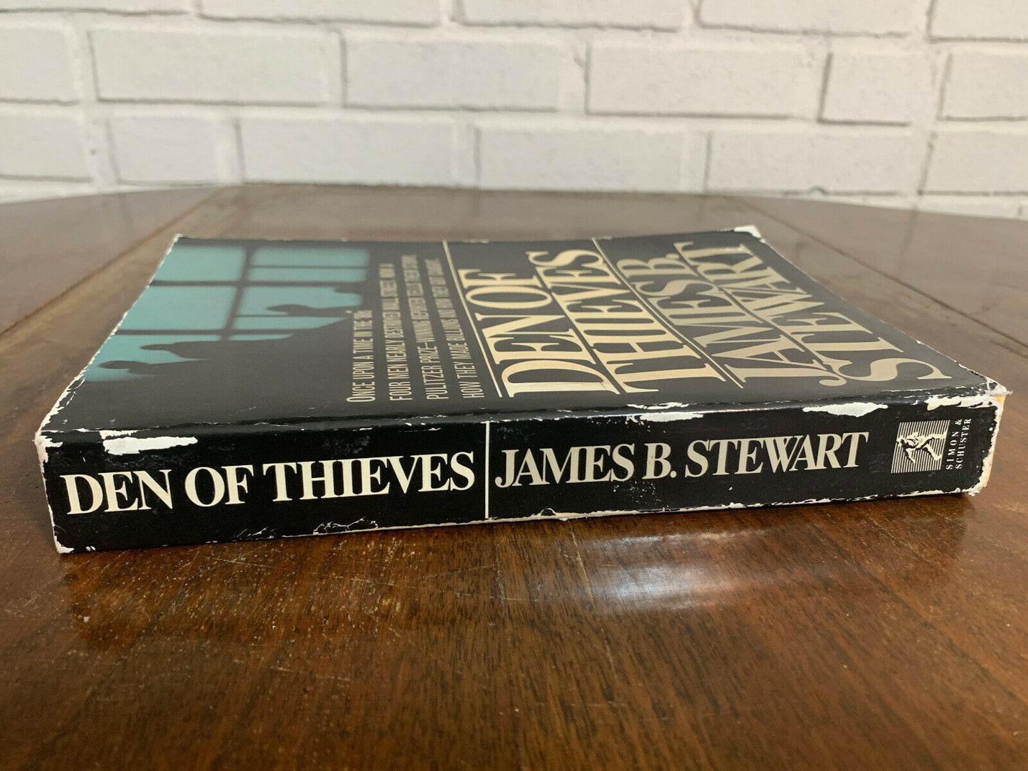 Den of Thieves - Paperback By Stewart, James B.  w/ Newspaper clipping (O3)