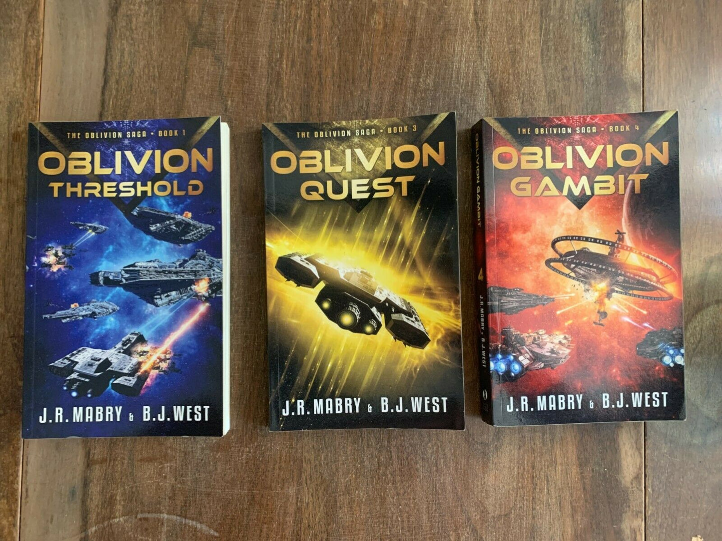 Oblivion Trilogy - Gambit, Threshold, Quest by J.R. Mabry