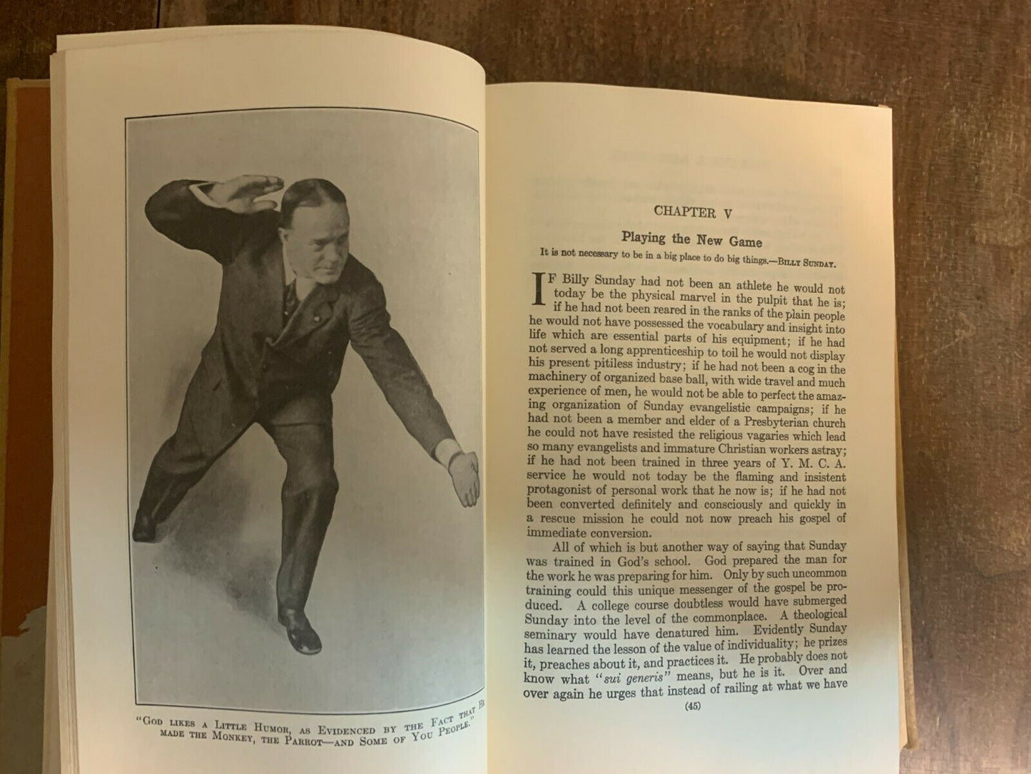 Billy Sunday The Man And His Message: Decorative Reprint HC Gold Gilt (2A)
