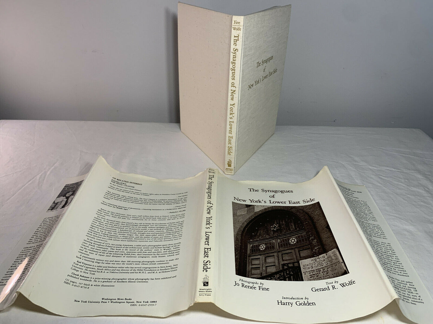 The Synagogues of New York's Lower East Side by Gerard R. Wolfe [SIGNED]