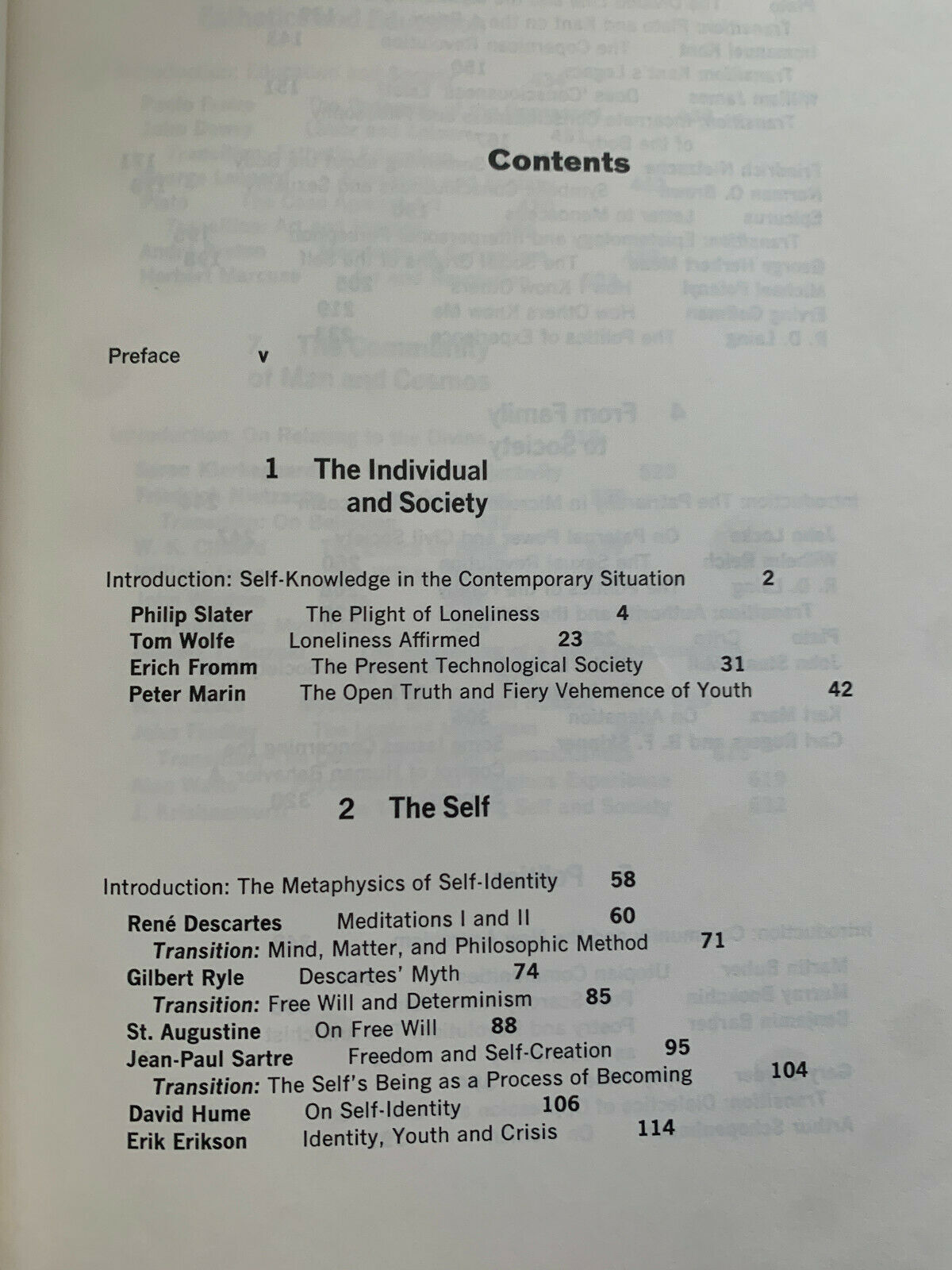 Self and World : Readings in Philosophy by James A. Ogilvy SC (1973) (Q1)