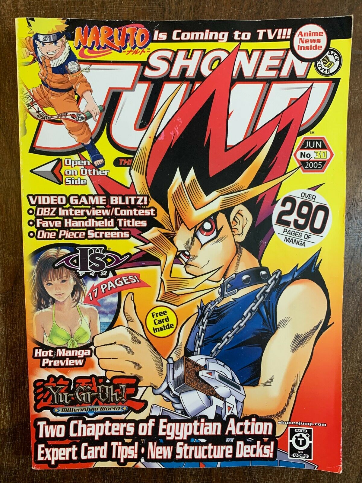 Shonen Jump Magna June 2005 Volume 3, Issue 6 Vol num. 30 Yu-Gi-Oh Hot Manga Pre