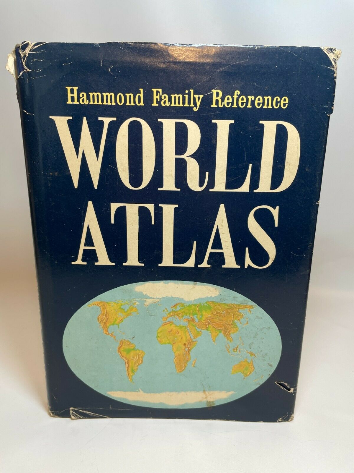 Hammond's Family Reference World Atlas 1977 Vintage Color Maps Illustration (B3)