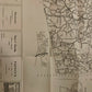 Vintage 1957-58 Map of Dutchess County NY large fold-out 34x40 inches streets