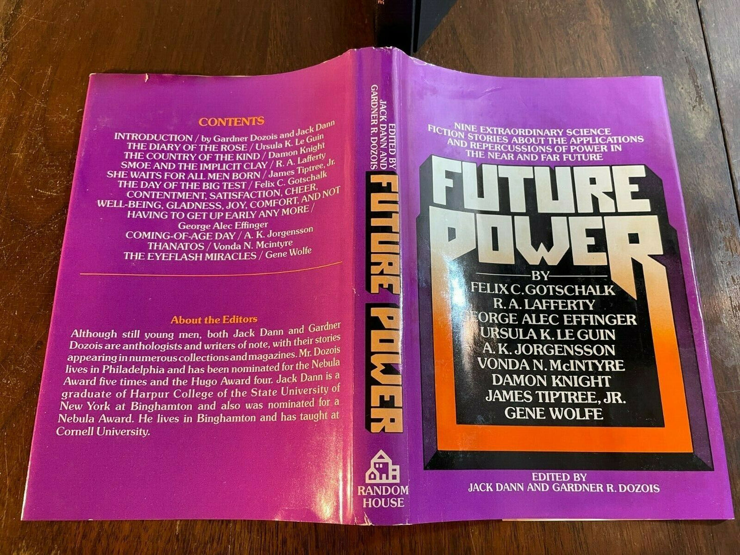 GARDNER DOZOIS ed. Future Power. BCE Lafferty, Le  Guin, Wolfe, Tiptree