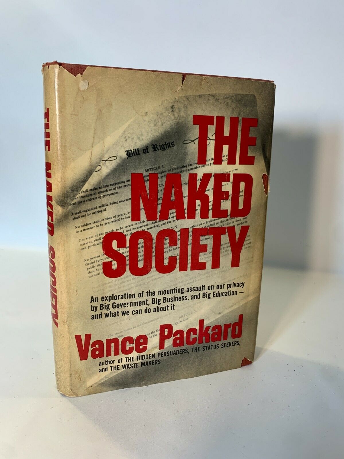 The Naked Society by Vance Packard 1964 First Edition 1st Printing Hardcover DJ
