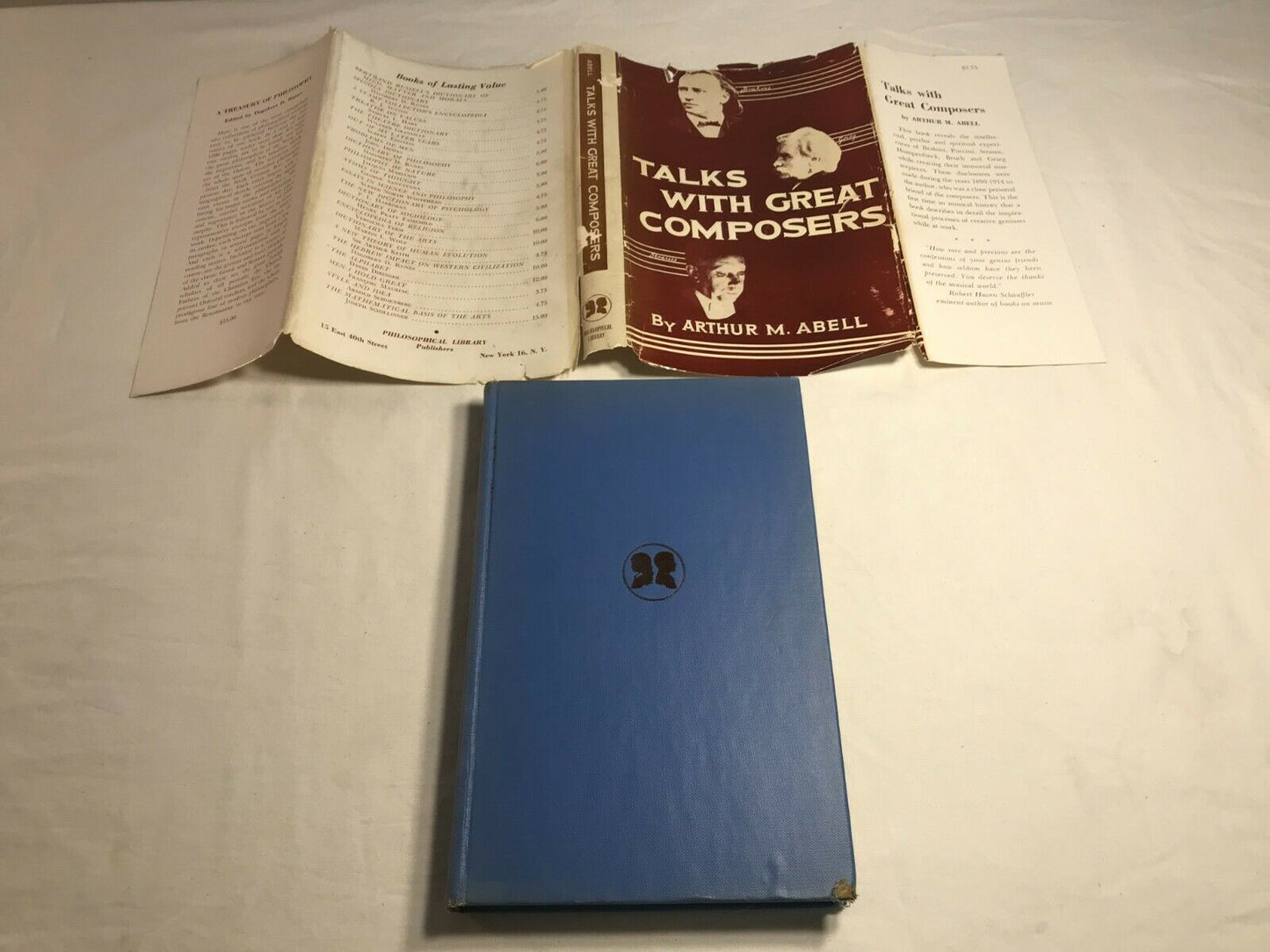 Talks With Great Composers by Arthur M. Abell 1955 First Edition Hardcover