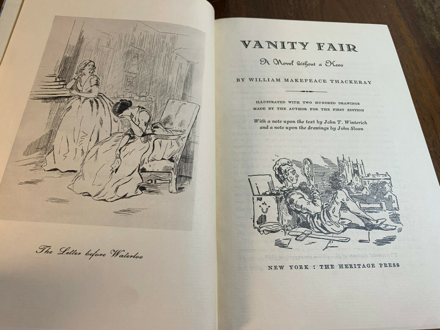 Vanity Fair By William Makepeace Thackeray w/ Sandglass