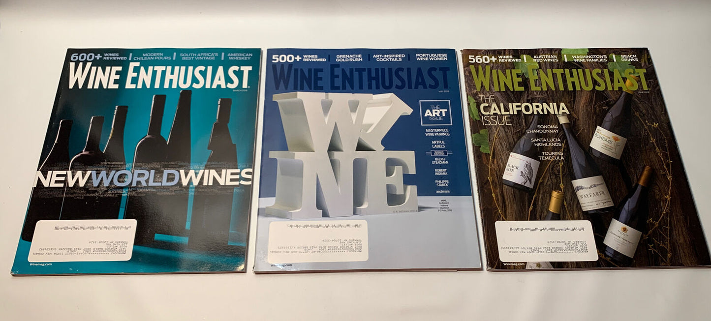 Wine Enthusiast Magazines [2014 - 8 Issues]