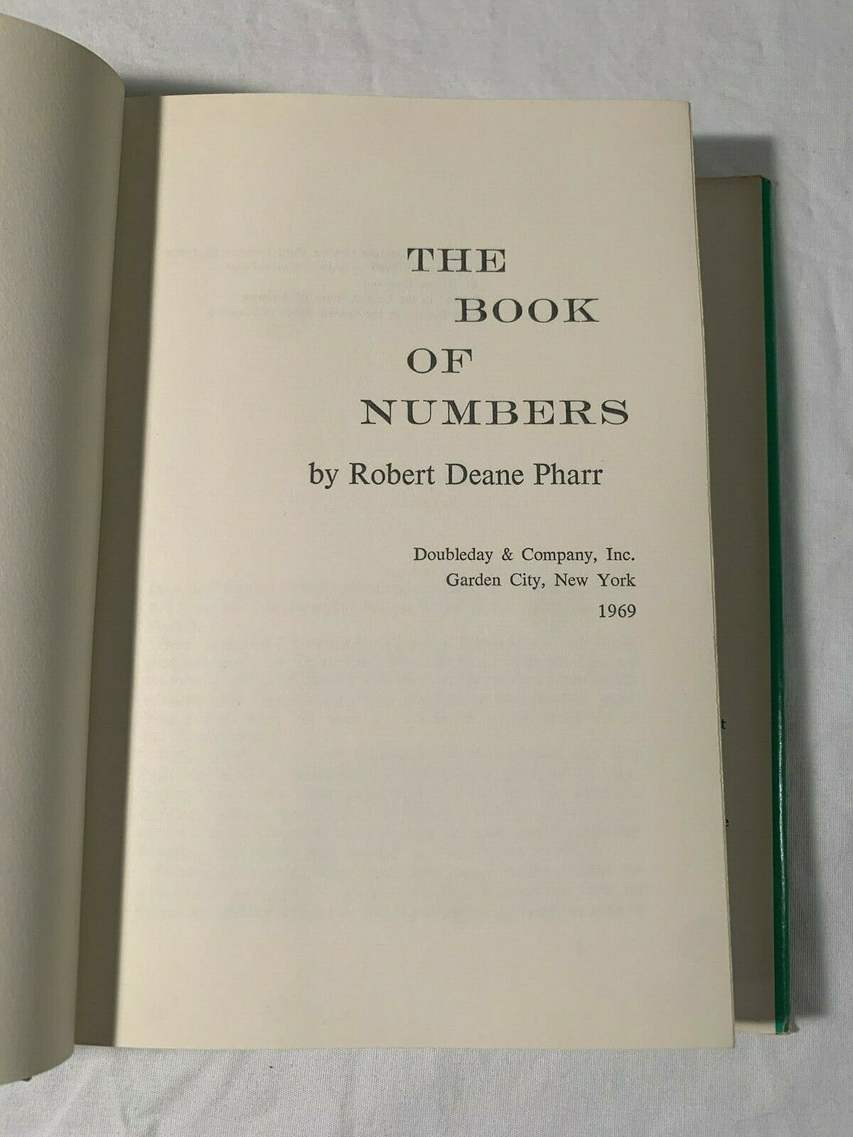 The Book of Numbers by Robert Deane Pharr [1969 · First Edition]