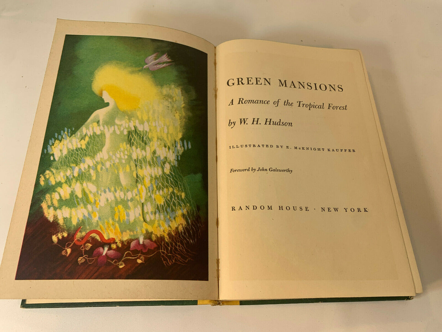 Green Mansions by W. H. Hudson, Illustrated by E McKnight Kauffer, 1944