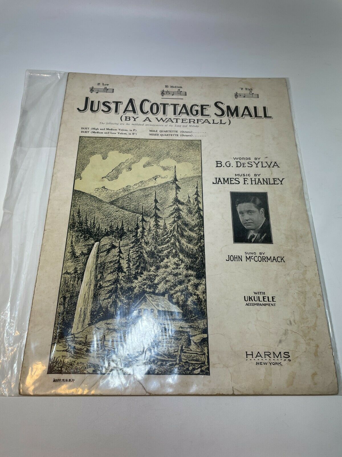 Just a Cottage Small (By a Waterfall) (1925), Adeali (1921) Sheet Music +