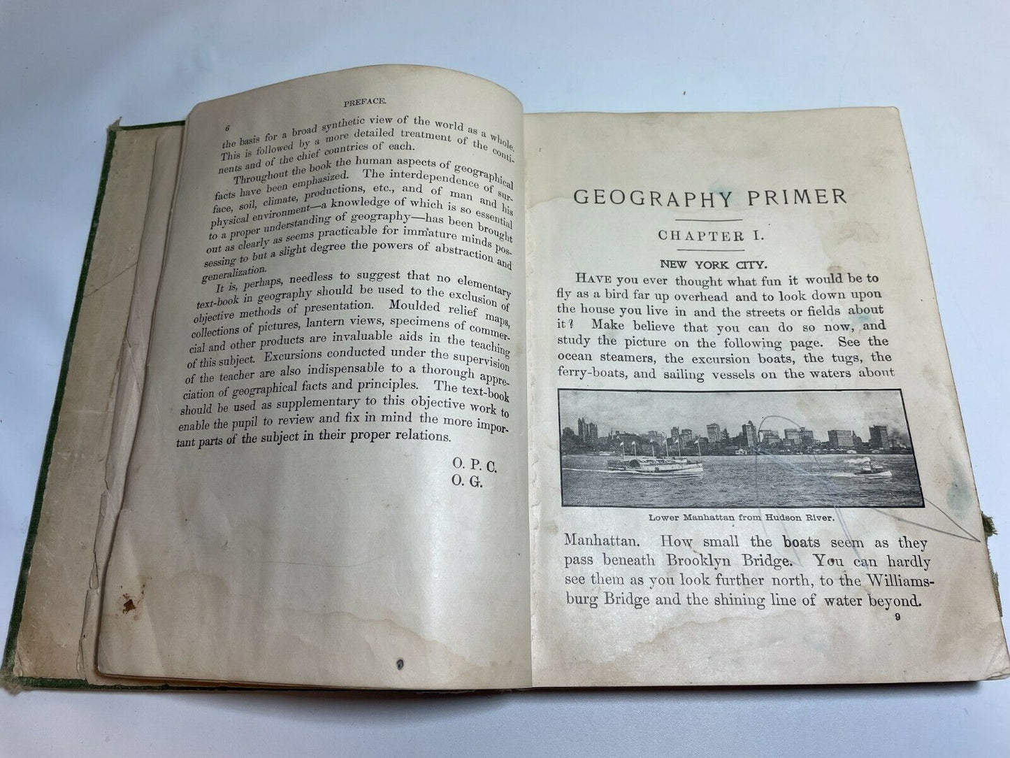 Antique: Geography Primer, Board of Education New York, Early 1900s, (B3)