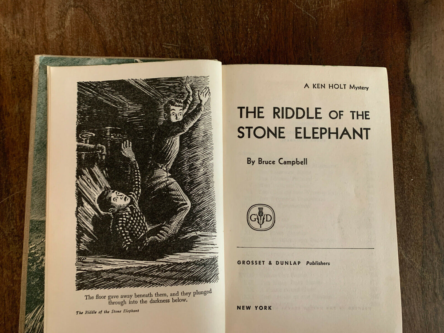 The Riddle Of The Stone Elephant  #2 Ken Holt by Bruce Campbell (HSc)