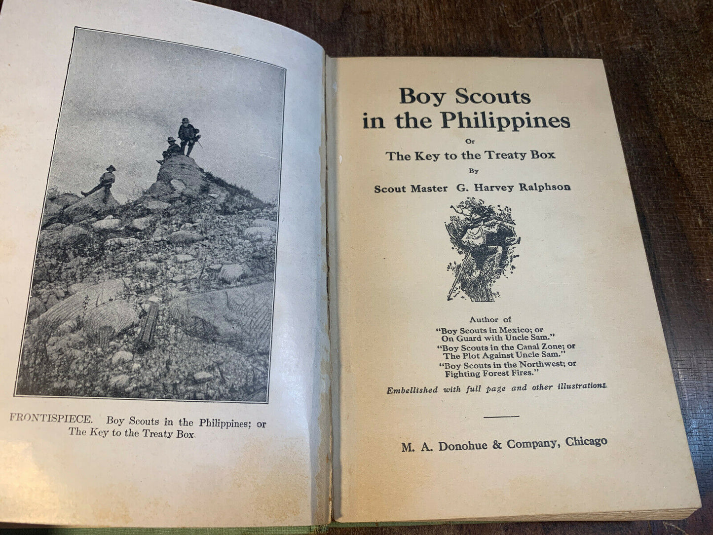 Boy Scouts In The Philippines of The Key to The Treaty Box 1911 (3A)