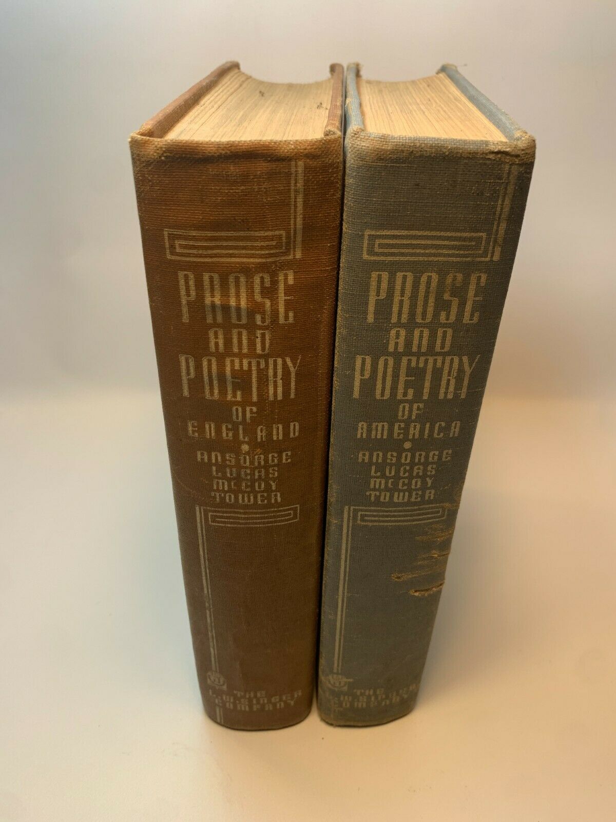 Prose and Poetry of England [1943] & Prose and Poetry of America [1942]