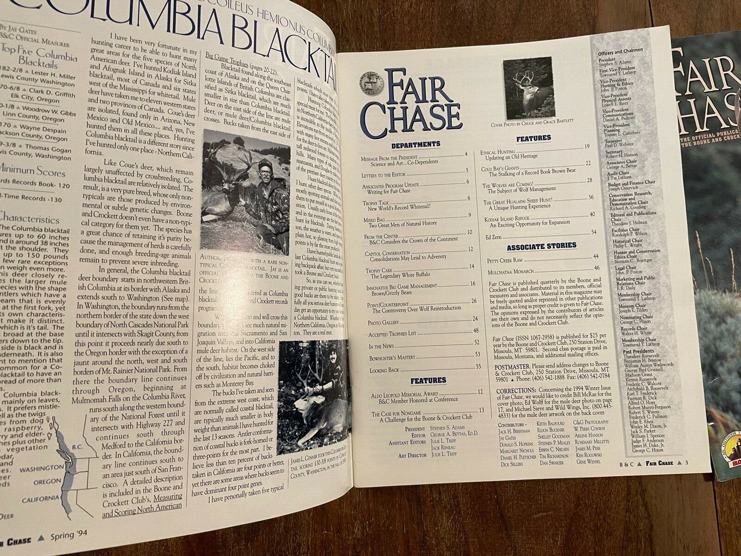 Fair Chase Hunting Magazines, Spring 1998, Spring 1994 (B3)