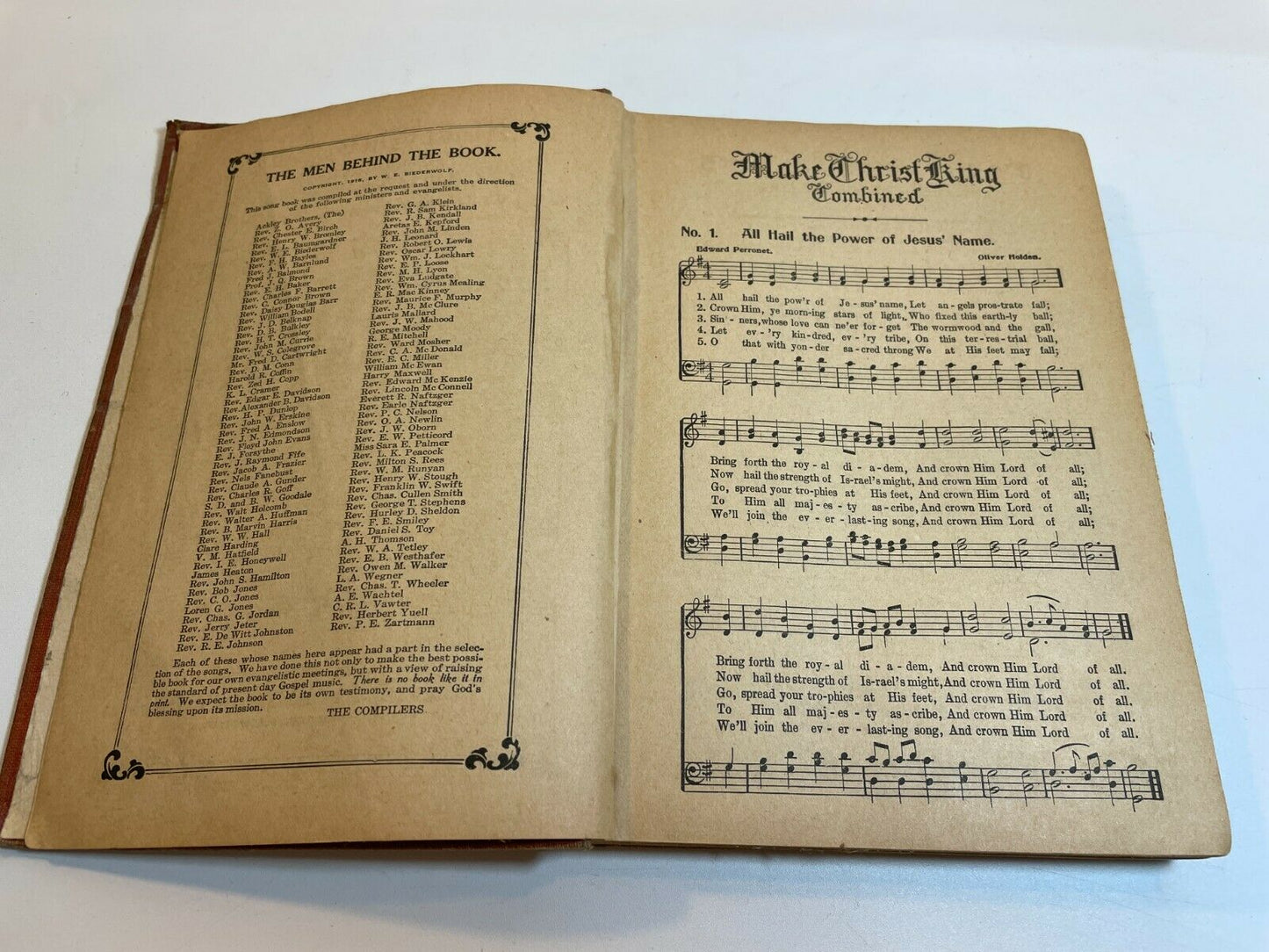 Make Christ King Combined A Selection of High Class Hymns, (1916) HC A2