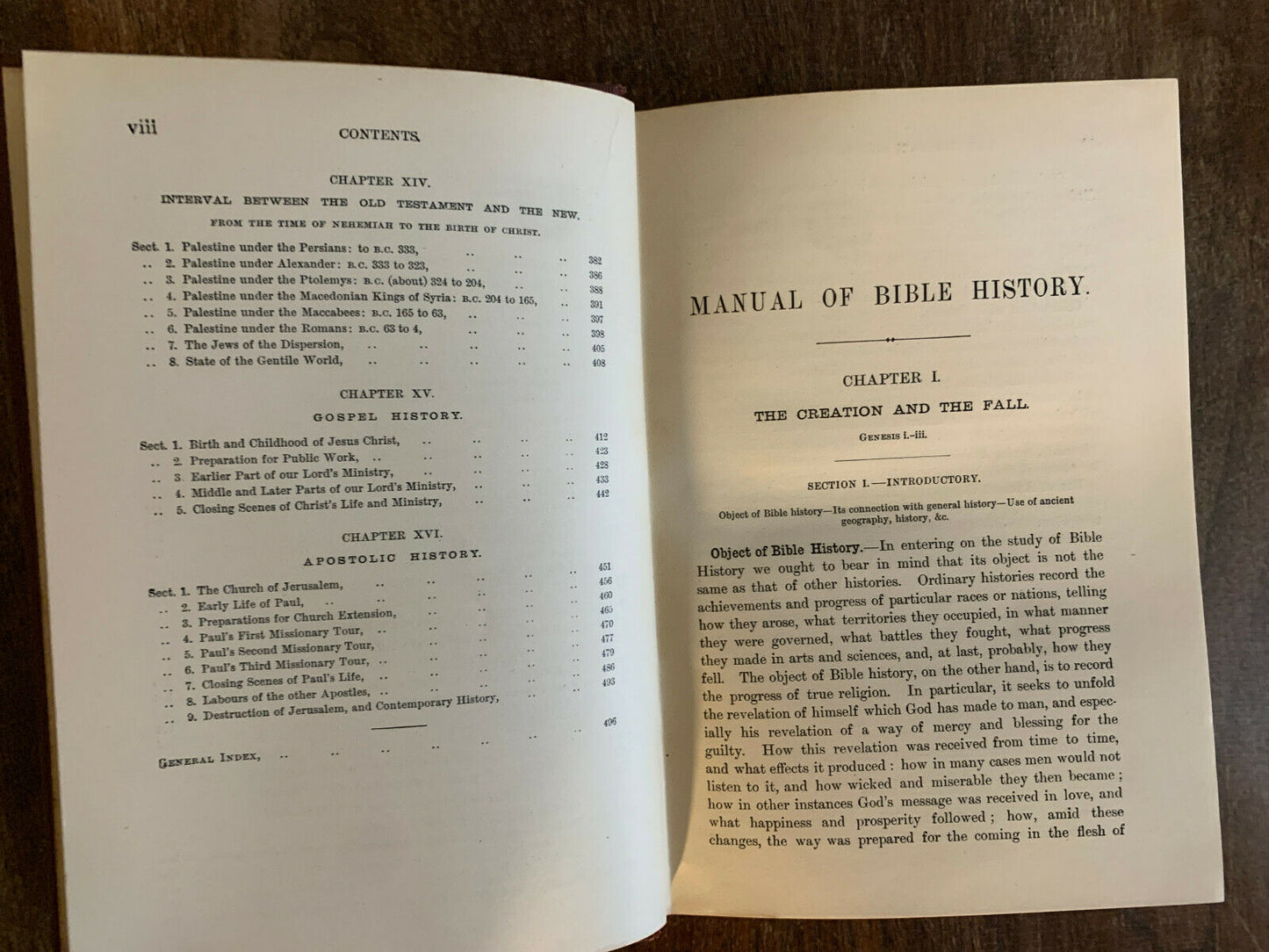 A Manual of Bible History by Rev. William Blaikie 1909 (Z1)