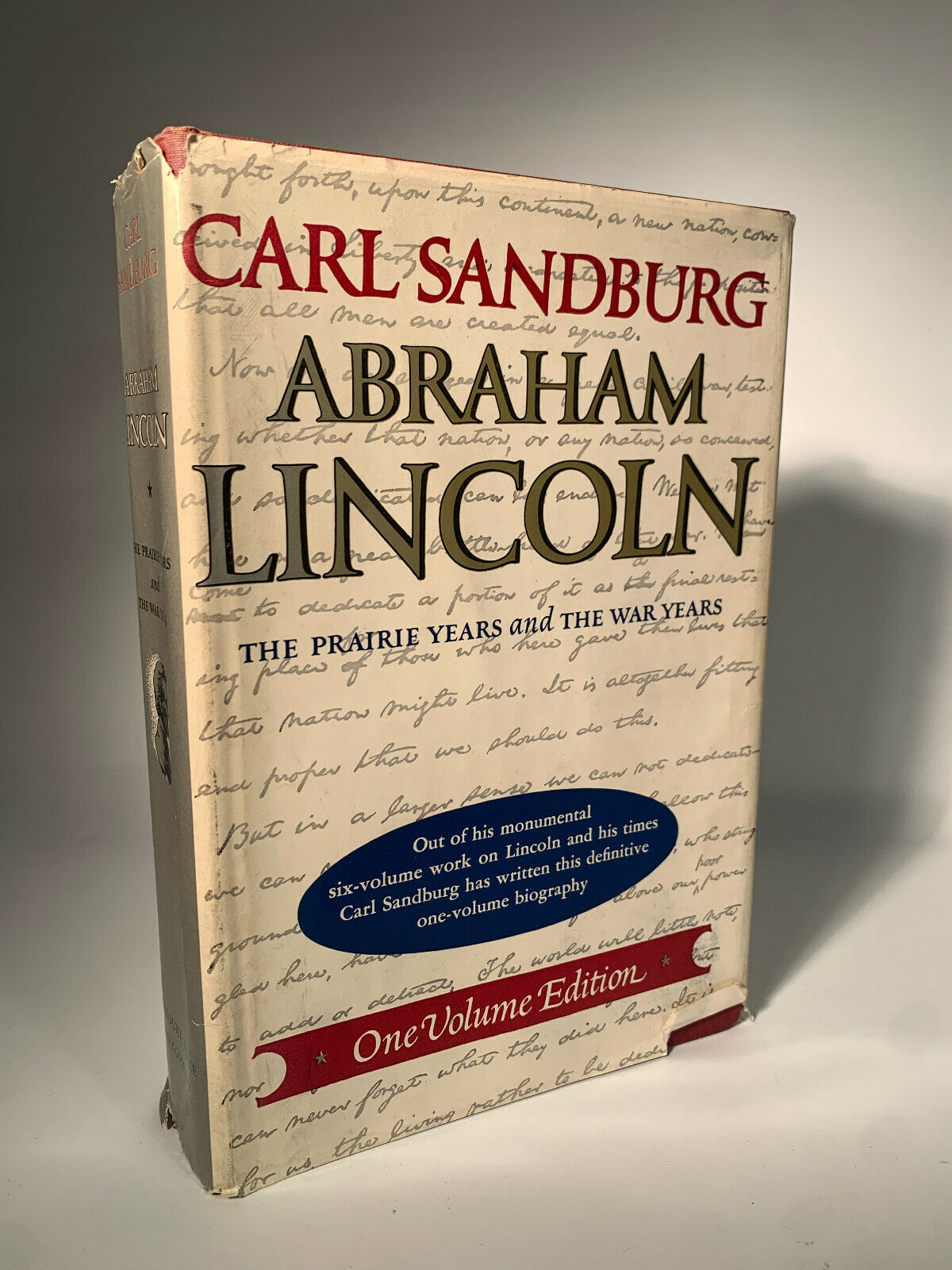 One-Volume Edition   Sandburg   Abraham Lincoln   Harcourt, Brace & World  1984