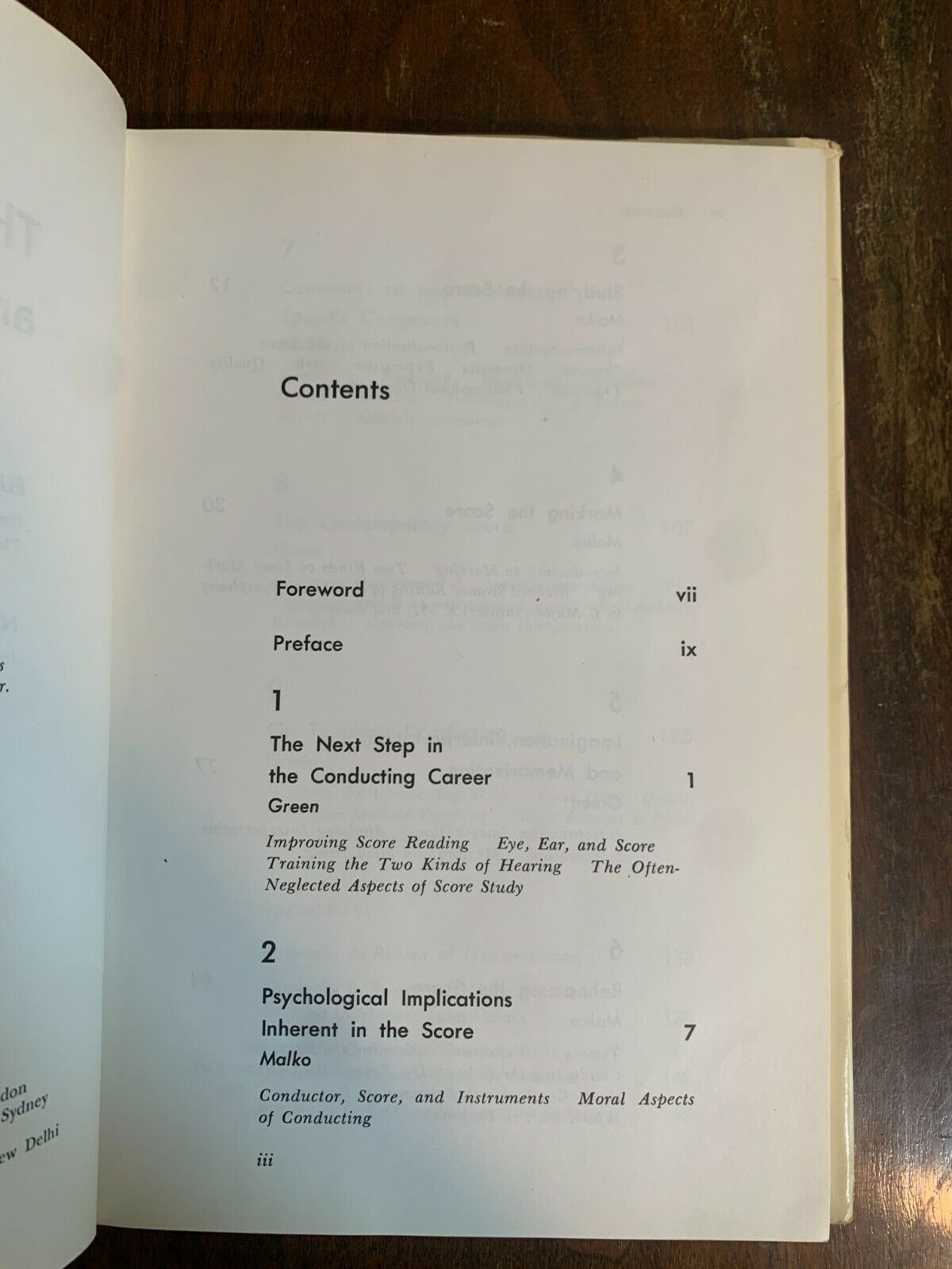 The Conductor and His Score, Elizabeth A H Green 1975 Music Ed (O2)