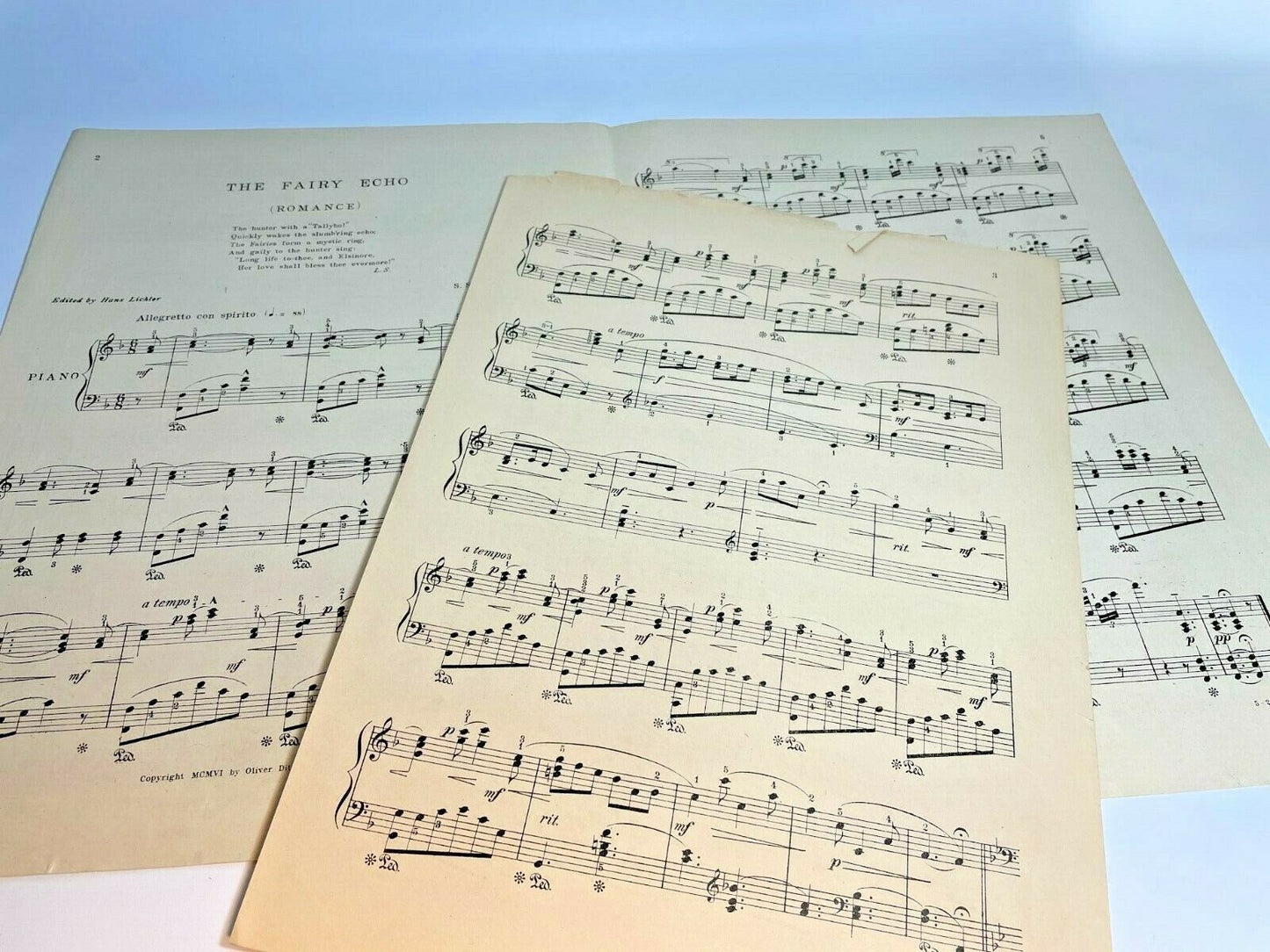 Salon Music, The Fairy Echo, Sheet Music (1906)