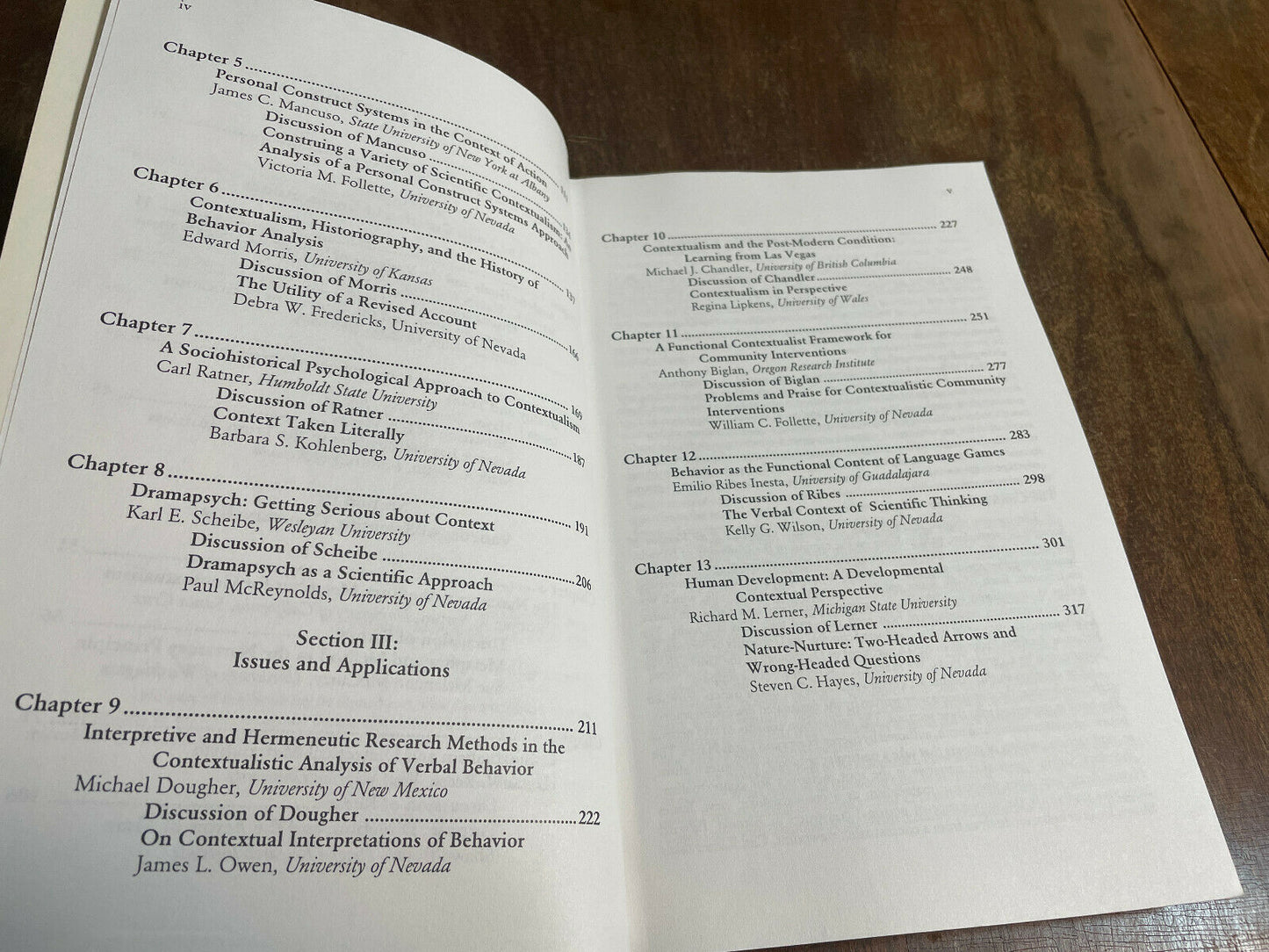 Varieties of Scientific Contextualism Editied by Steven C. Hayes PB (Z1)