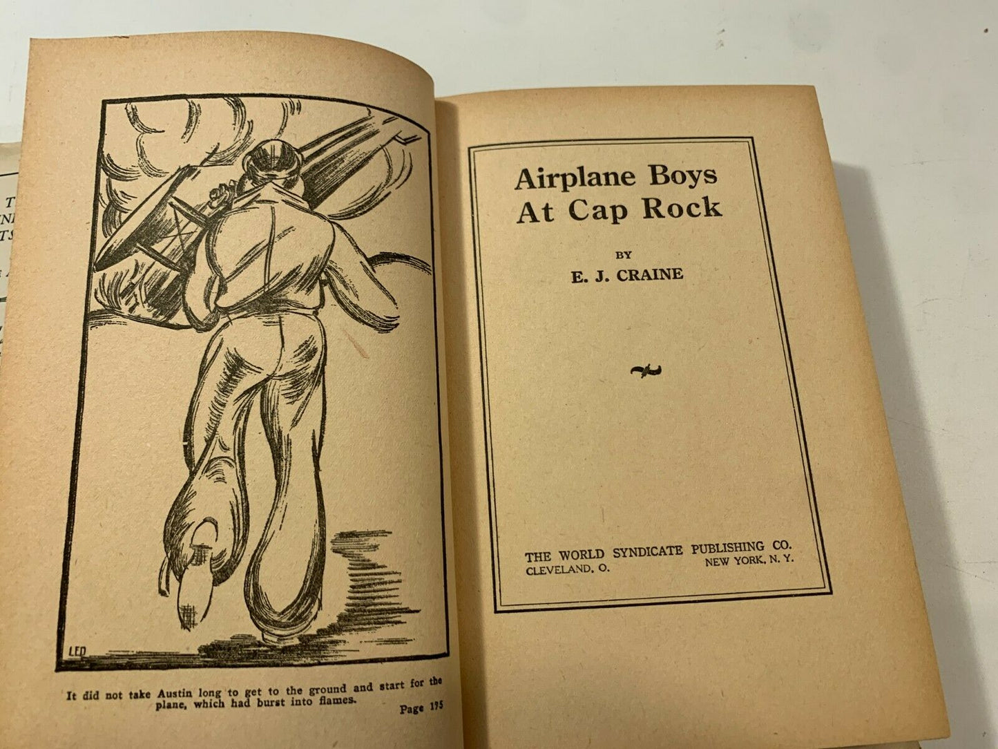 Airplane Boys at Cap Rock by E.J Crane 1930