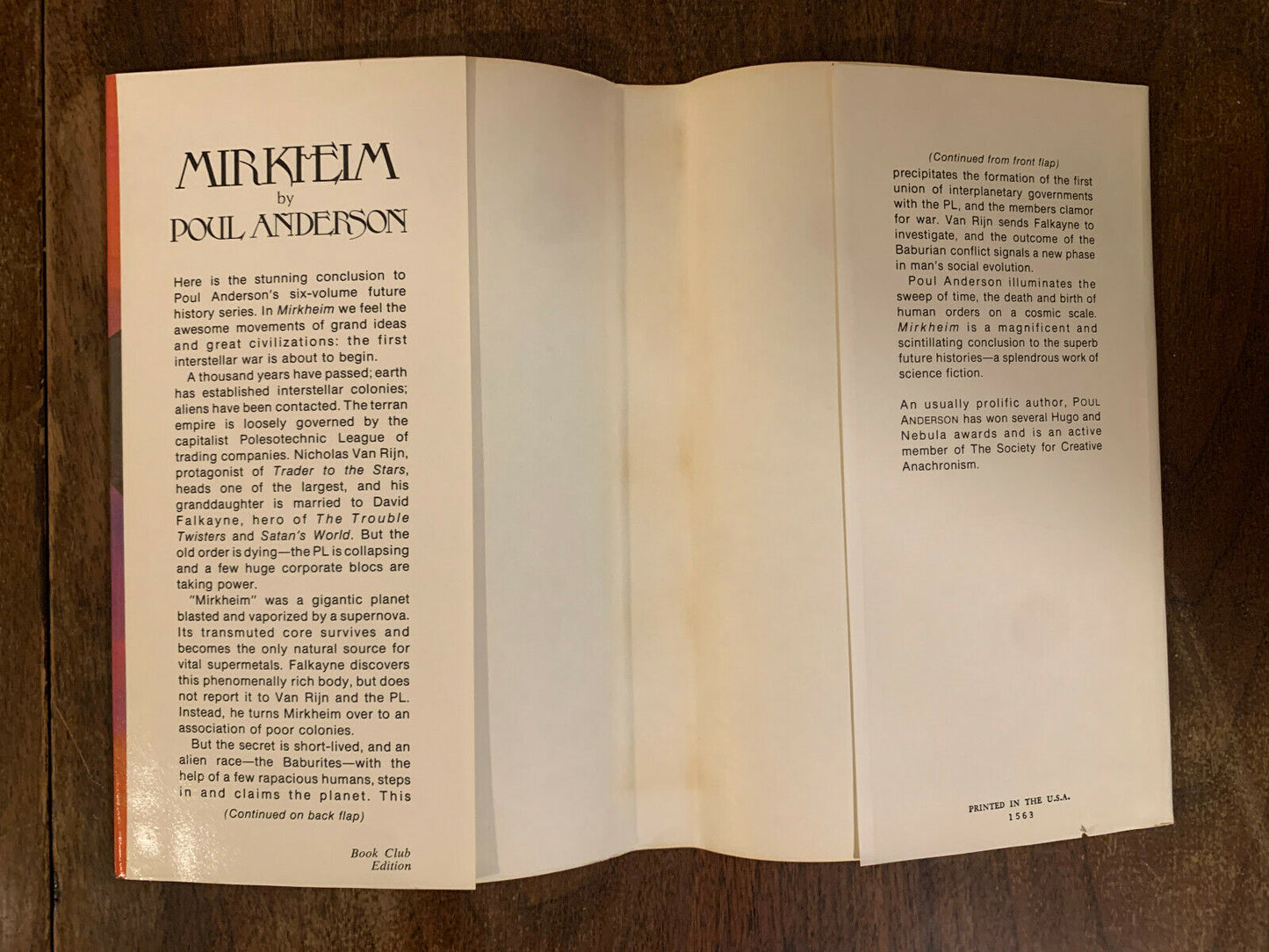 Mirkheim by Poul Anderson 1977 Hardcover BCE