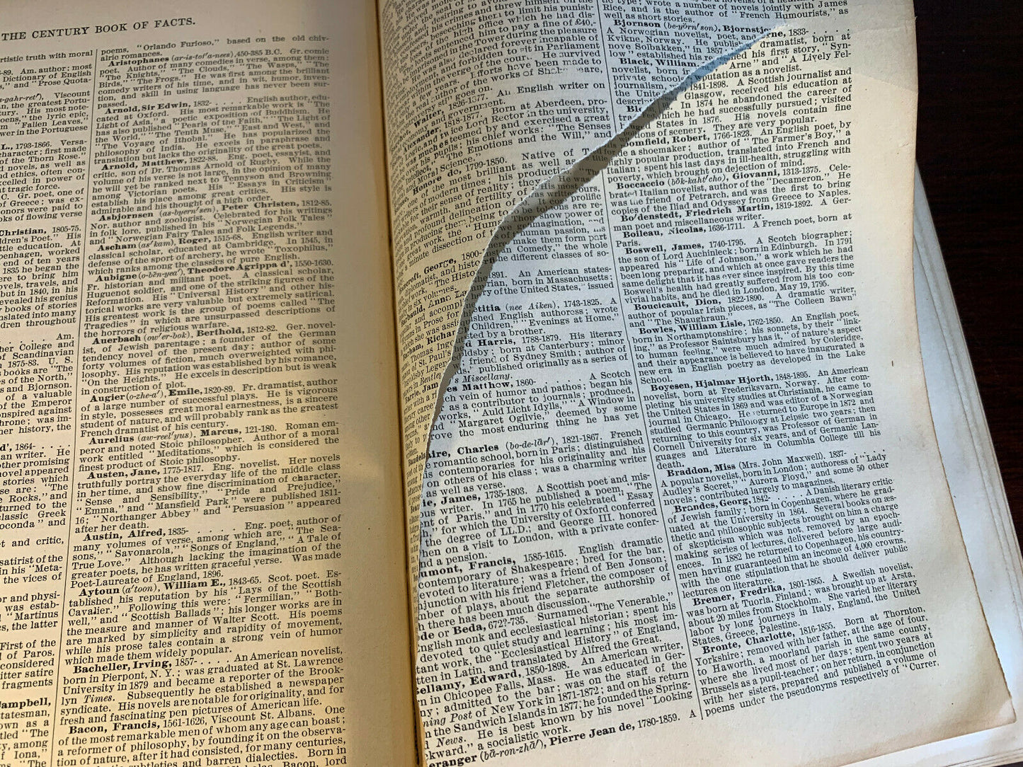 Book Century Book of Facts Ruoff 1904 Antique Handbook of Ready Referance