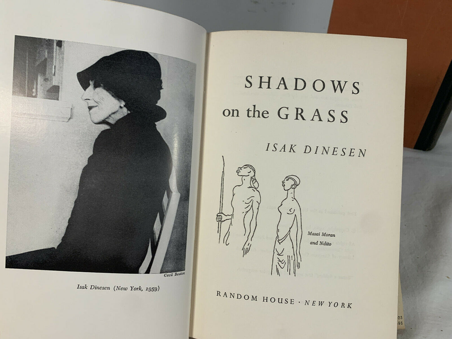 Isak Dinesen 3 book Lot, Out of Africa 1938 1st Ed. Shadows on the Grass, Bio O4