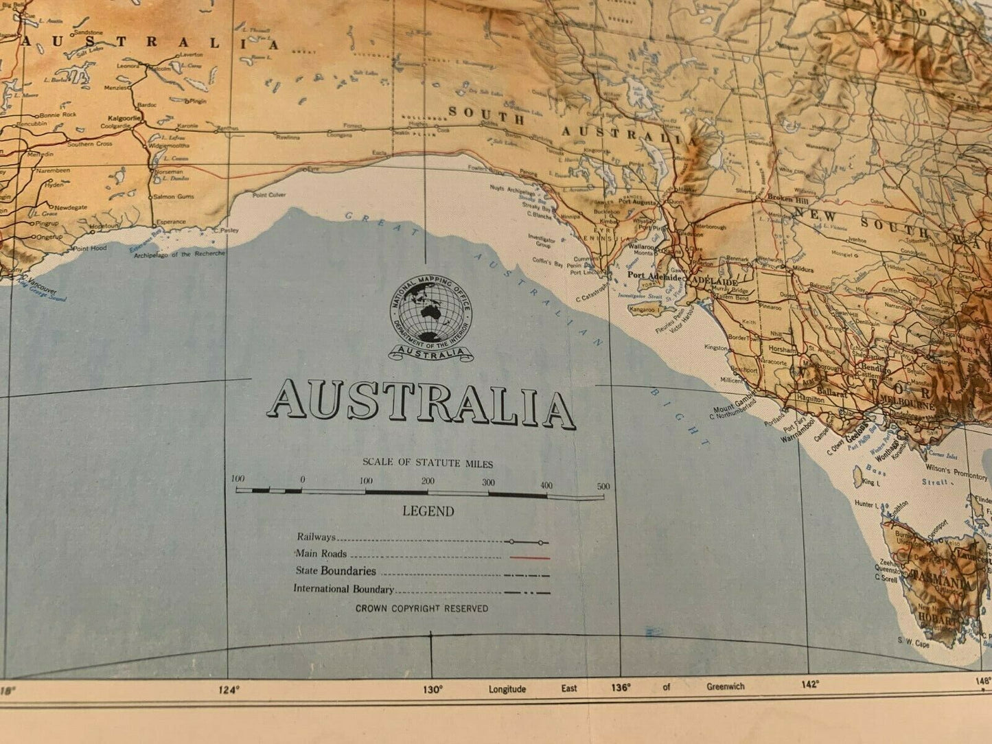 Map of Australia (1954)