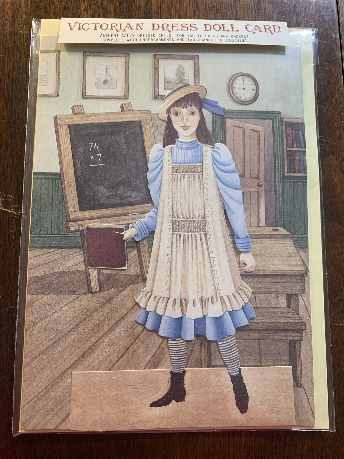 Victorian Dress Doll Card Emily circa 1870 Blank for Special Messages NEW