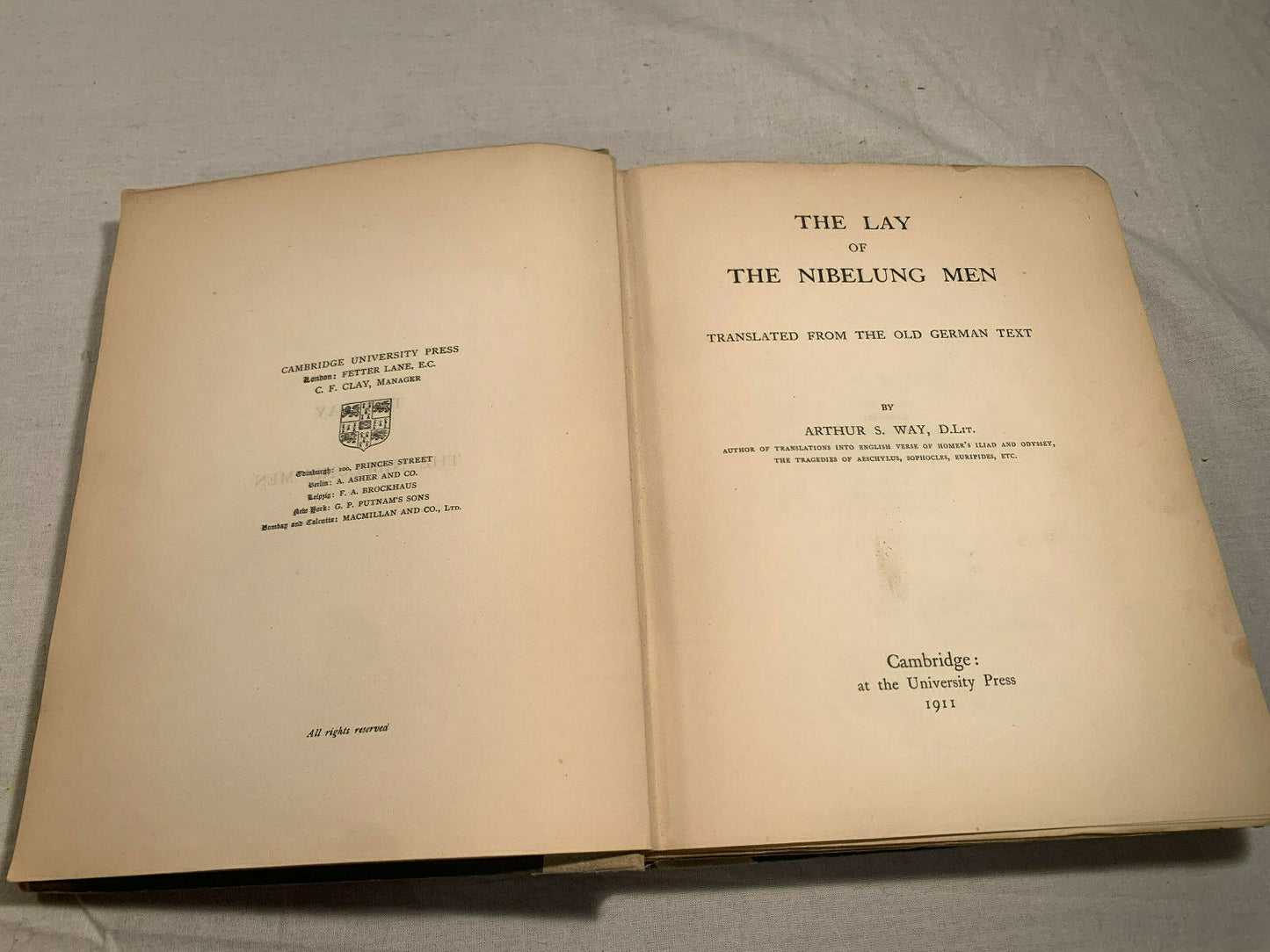 The Lay of The Nibelung Men translated by Arhur S. Way [1911]