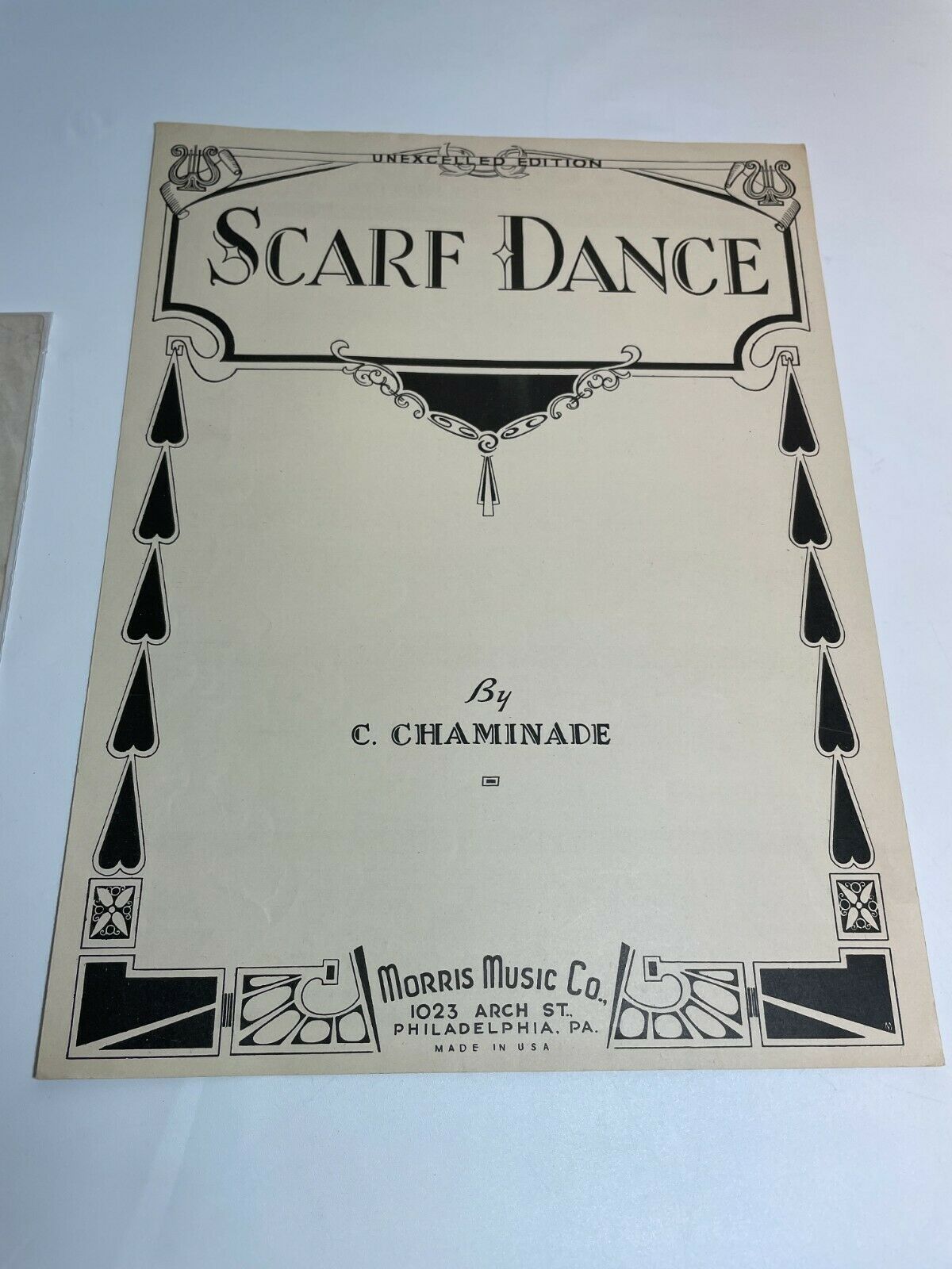 Scar Dance PIANO Sheet Music by C. Chaminade (1938)
