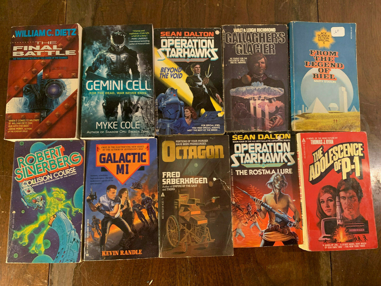 Vintage ACE Science Fiction Paperback Lot of 59 Books